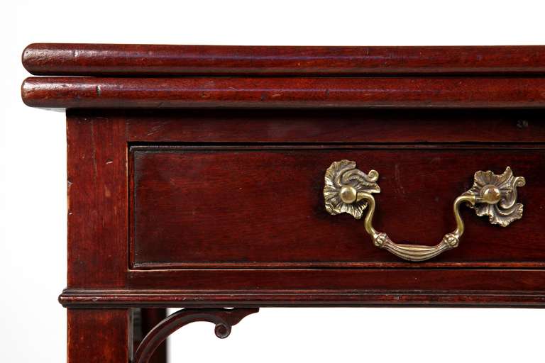 This is an exceptional work of art, an American Chippendale Mahogany Card Table from Pennsylvania circa the last quarter of the 18th Century, likely crafted between 1775-85. It is remarkably well preserved, almost entirely untouched other than