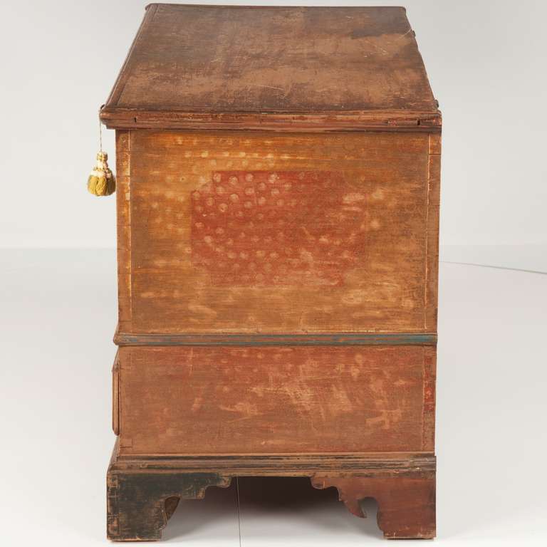American Chippendale Painted Blanket Chest of Drawers, Pennsylvania c. 1790-1810 1