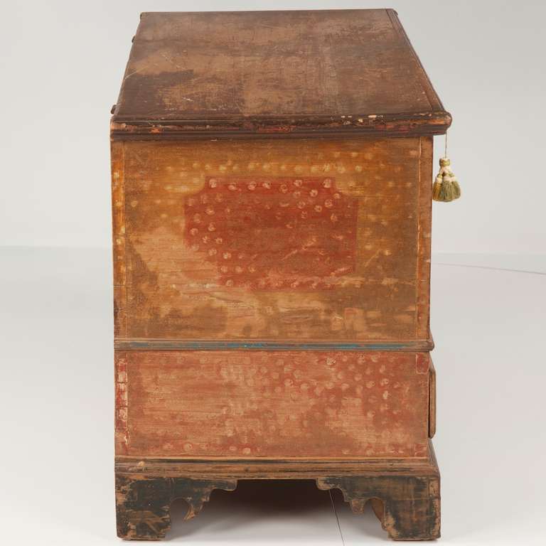 American Chippendale Painted Blanket Chest of Drawers, Pennsylvania c. 1790-1810 3