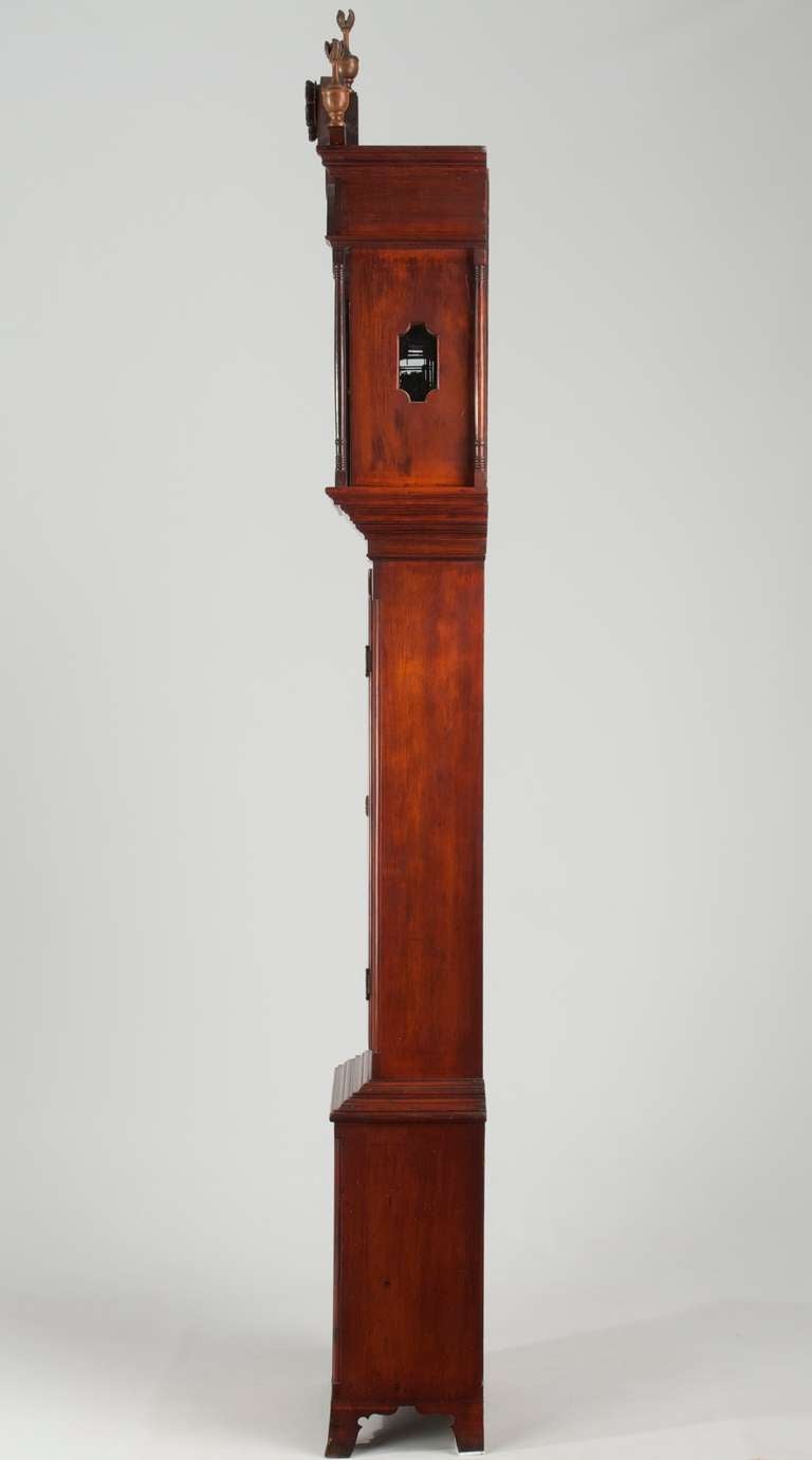 American Federal Tall Case Clock, Benjamin Morris, Bucks County, Pennsylvania 3