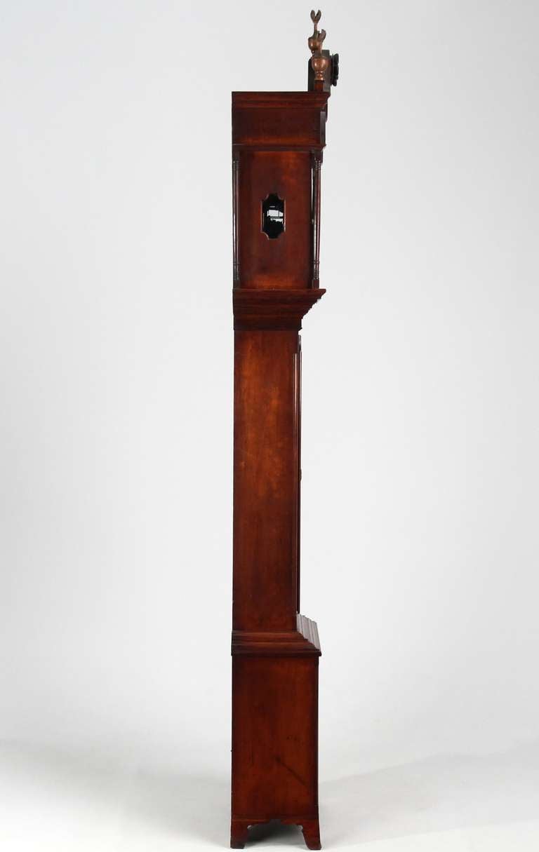 19th Century American Federal Tall Case Clock, Benjamin Morris, Bucks County, Pennsylvania