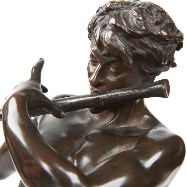 Felix Charpentier Antique Bronze Sculpture 