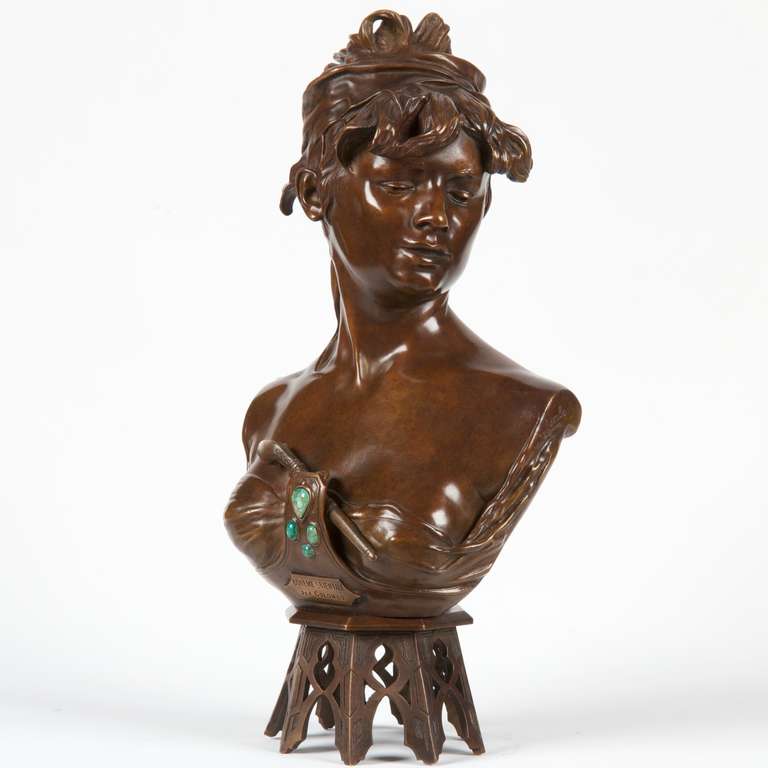 19th Century Renzo Colombo Antique French Bronze Sculpture 