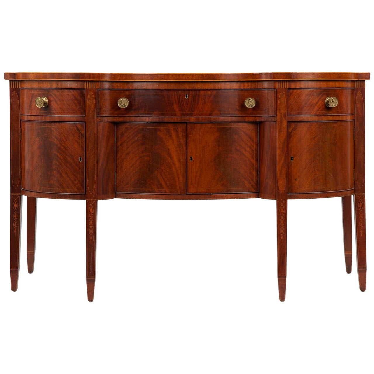 American Federal Style Antique Sideboard in New York Manner, Late 19th