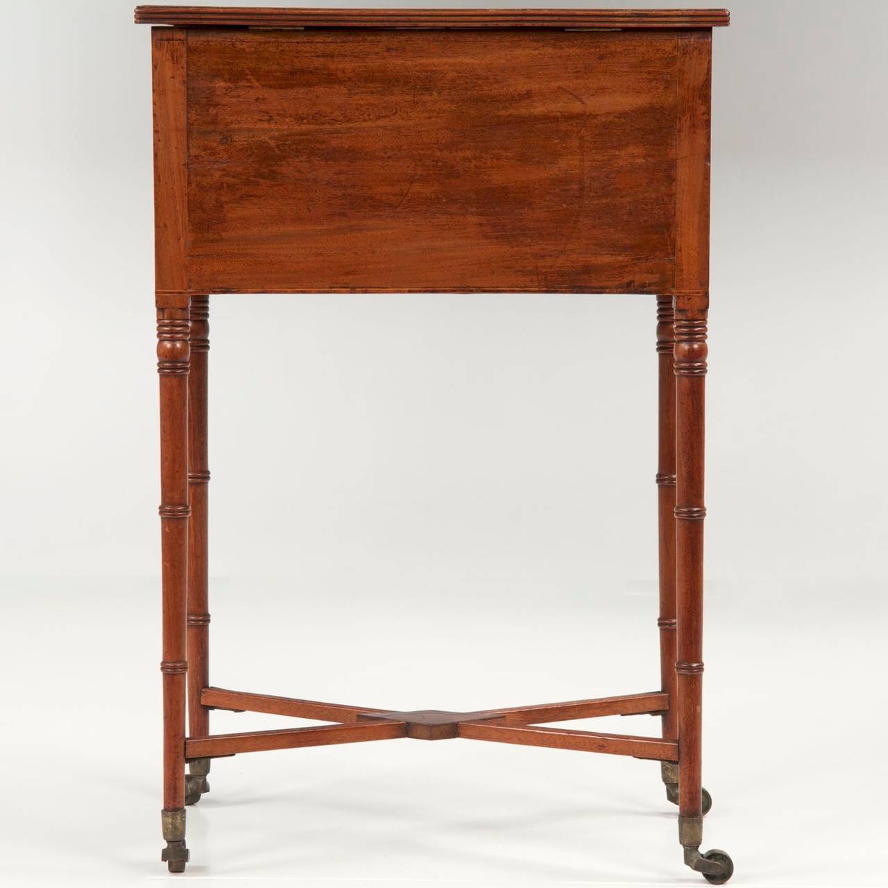 Great Britain (UK) English Regency Inlaid Mahogany Antique Side Table, circa 1820