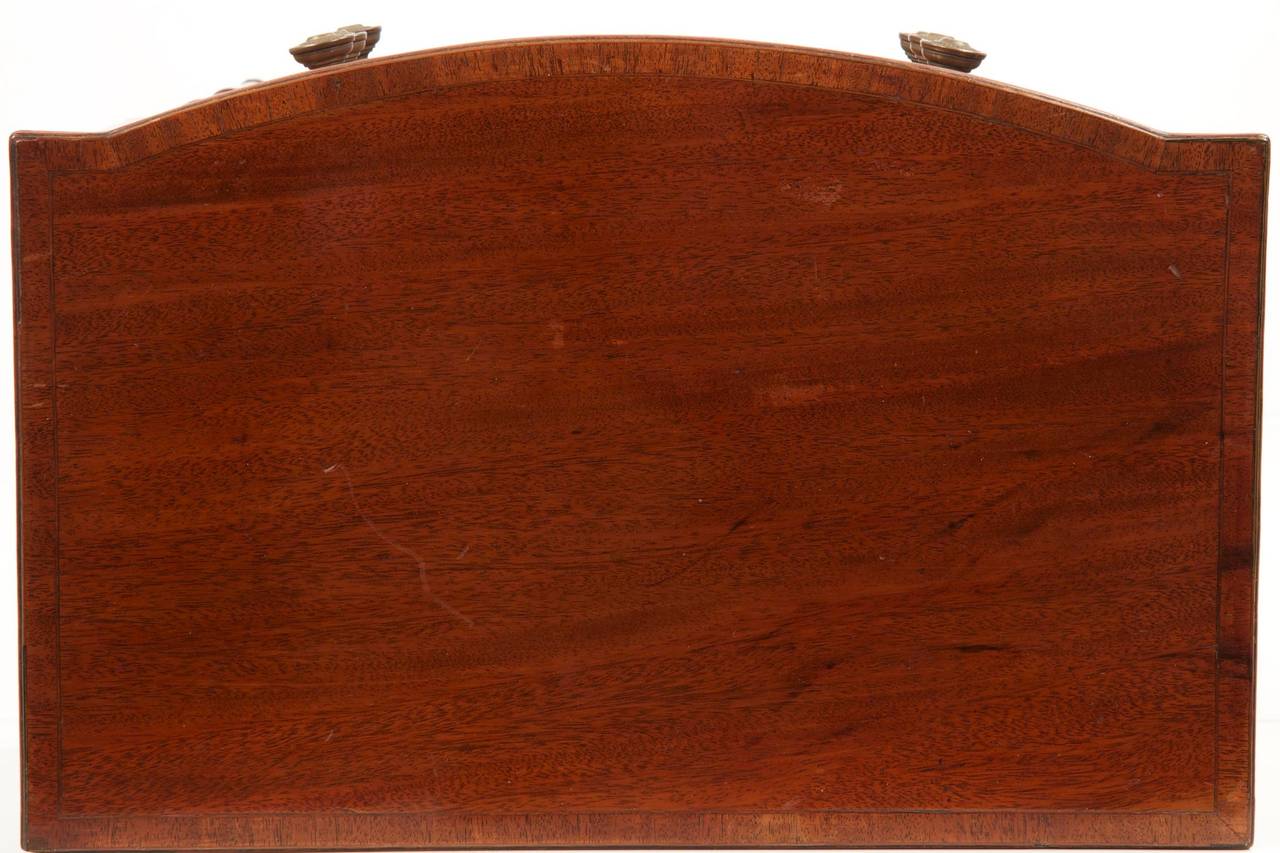 19th Century English Regency Inlaid Mahogany Antique Side Table, circa 1820