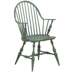 American Continuous Arm Windsor Style Chair, 20th Century