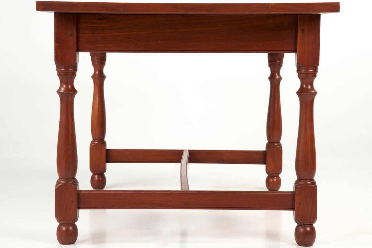 American Benchmade William and Mary Style Tavern Dining Table, 20th Century