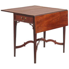 Table d'appoint américaine Chippendale en acajou Pembroke:: Philadelphie c. 1790