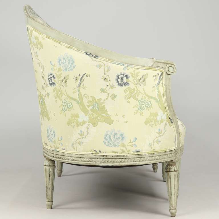 Fine French Louis XVI Style Antique Painted Canapé Settee, 19th Century 5