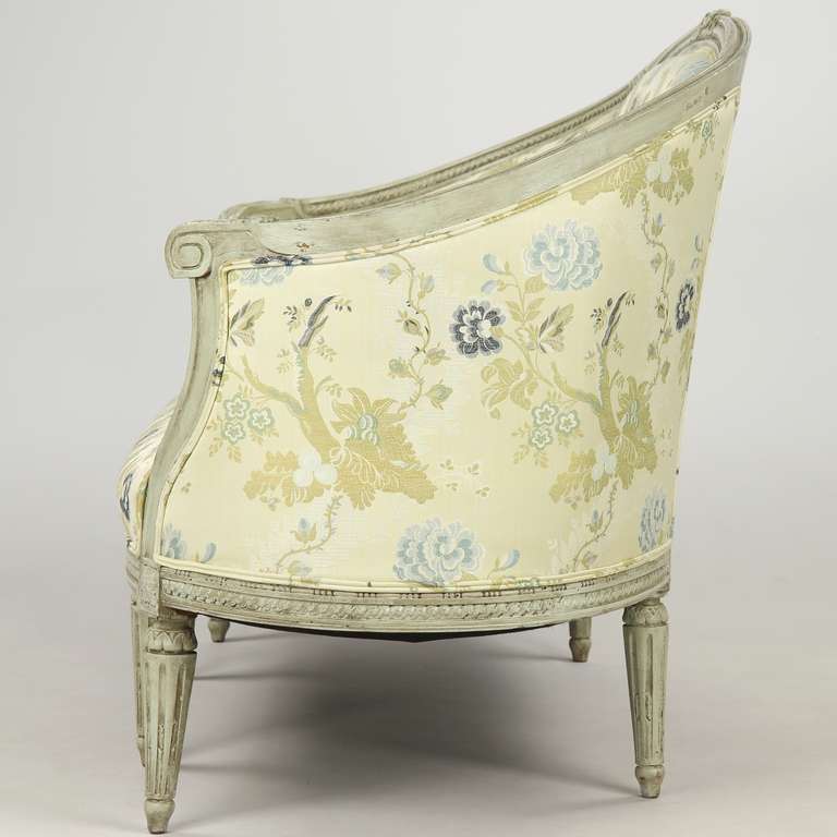 Fine French Louis XVI Style Antique Painted Canapé Settee, 19th Century 7