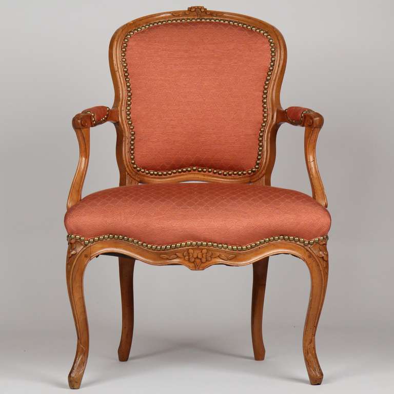 Four French Louis XV Fauteuils En Suite, Jean-Baptiste Sené c. 1760-80