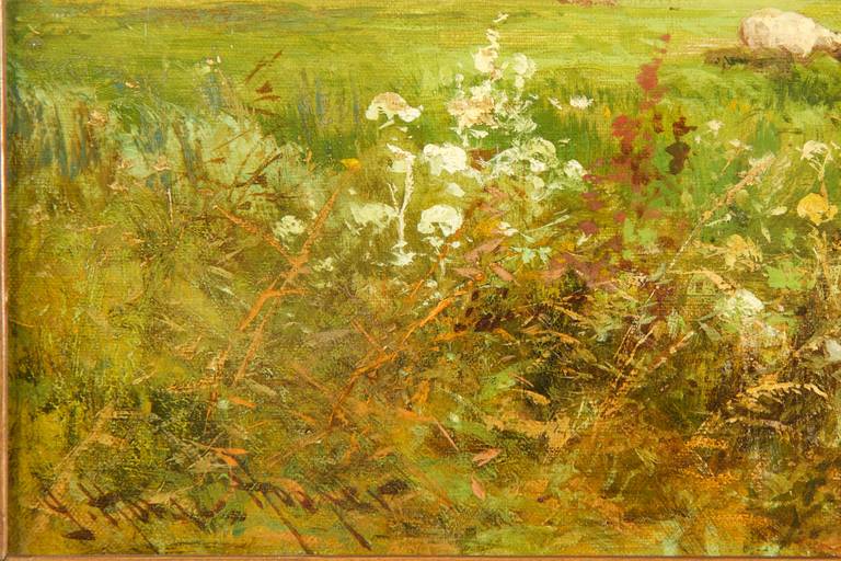 John Horace Hooper (British, fl. 1852-99) Antique Landscape Painting 