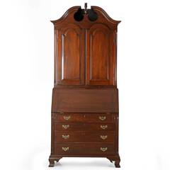 Benchmade American Chippendale Style Mahogany Secretary Desk