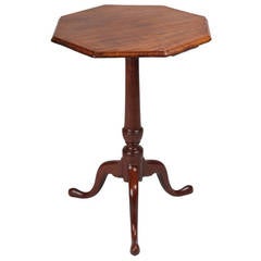Queen Anne Octagonal Candle Stand Table