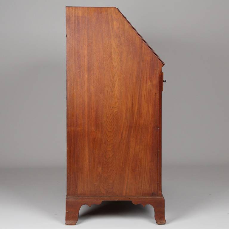 18th Century and Earlier American Federal, Walnut Slant Front Desk