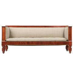 Fine American Classical Mahogany Box Sofa, New York, circa 1840