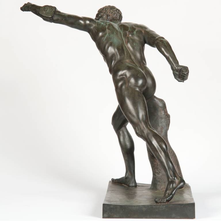 gladiator bronze sculpture