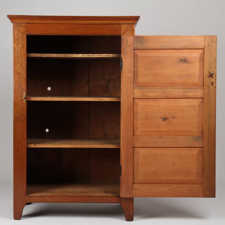 American Antique Scrubbed Pine Jelly Cupboard Cabinet ...