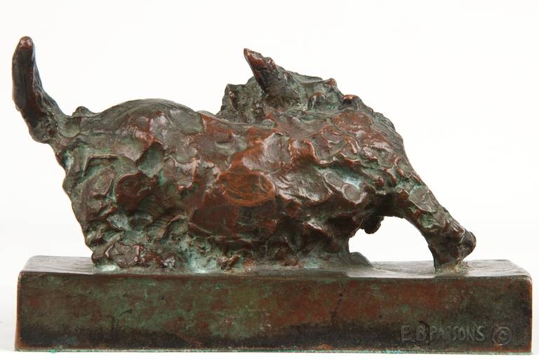 Other Antique Bronze Dog Sculpture, 