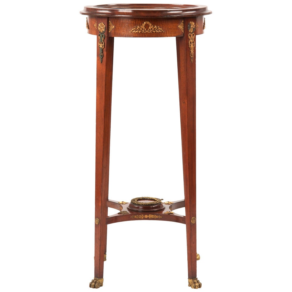 French Empire Style Ormolu Mounted Antique Side Table c. 1900