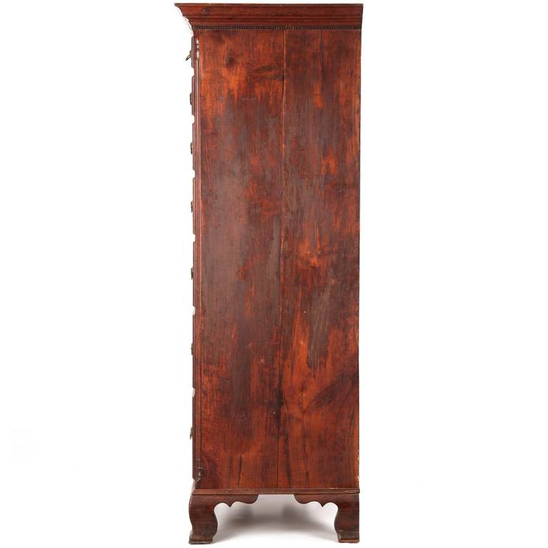 Fine American Pennsylvania Chippendale Cherry Tall Chest of Drawers c. 1790-1810 3