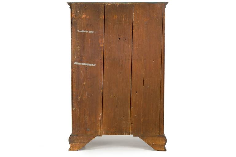 18th Century American Chippendale Walnut Tall Chest of Drawers, Pennsylvania In Fair Condition In Shippensburg, PA