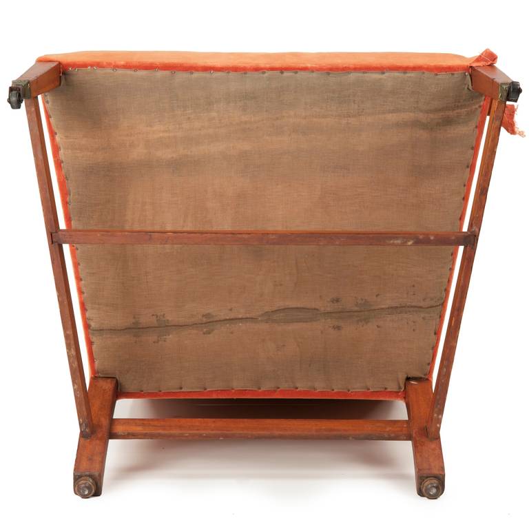 Israel Sack American Federal Mahogany Antique Lolling Arm Chair, c. 1800 2
