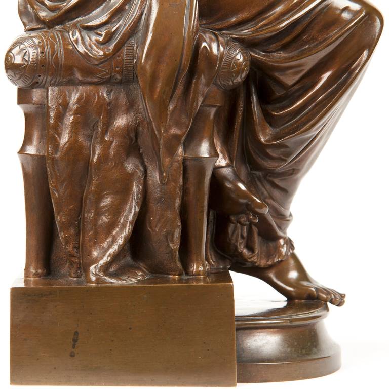 Eugene Aizelin French Bronze Sculpture of Psyche by F. Barbedienne Foundry 3