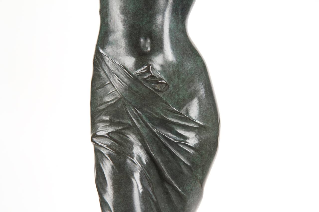 Edouard Drouot French Art Nouveau Bronze Sculpture of 