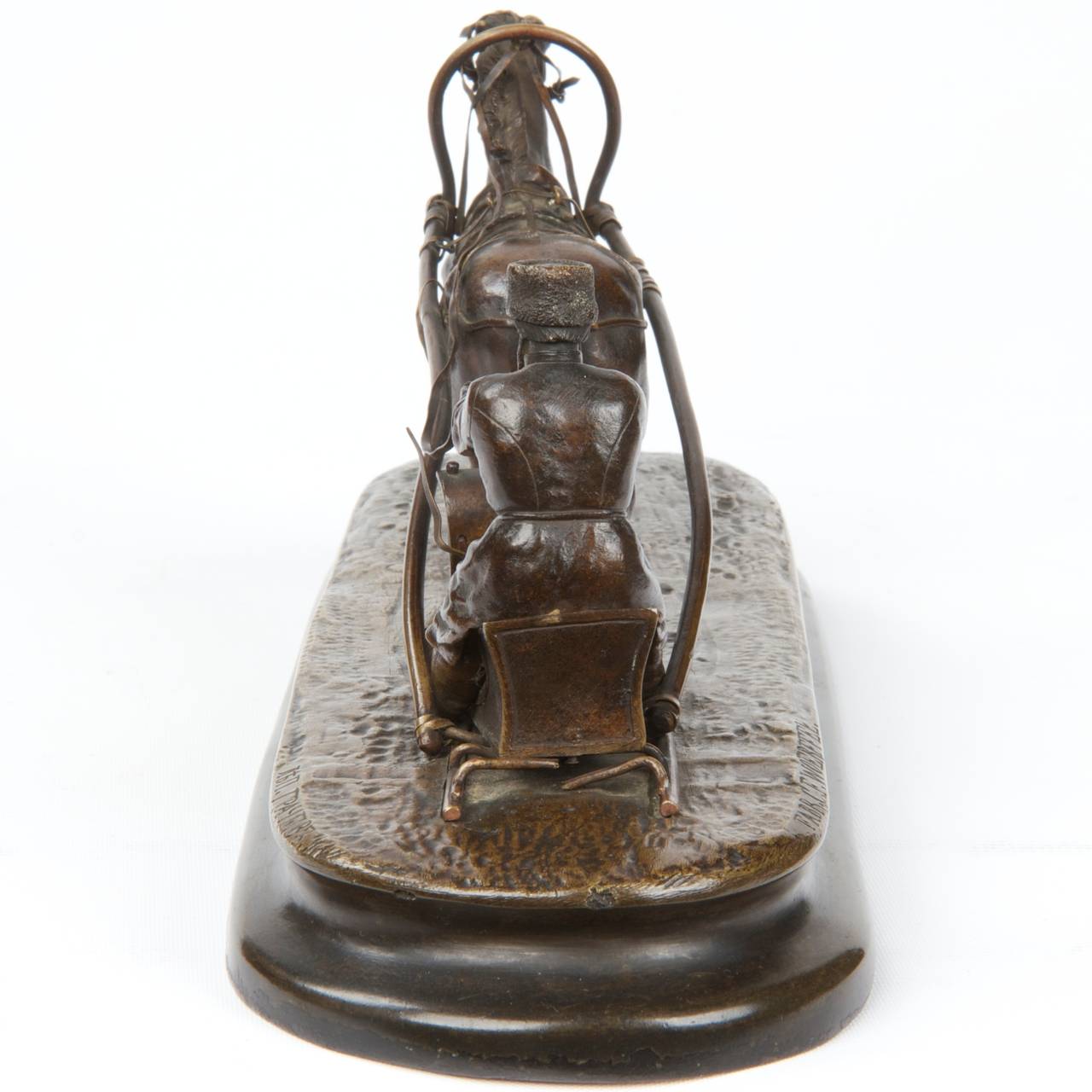 Bronze Equestrian Sculpture Group after a Model by Yakovlevich Grachev c. 1880 3