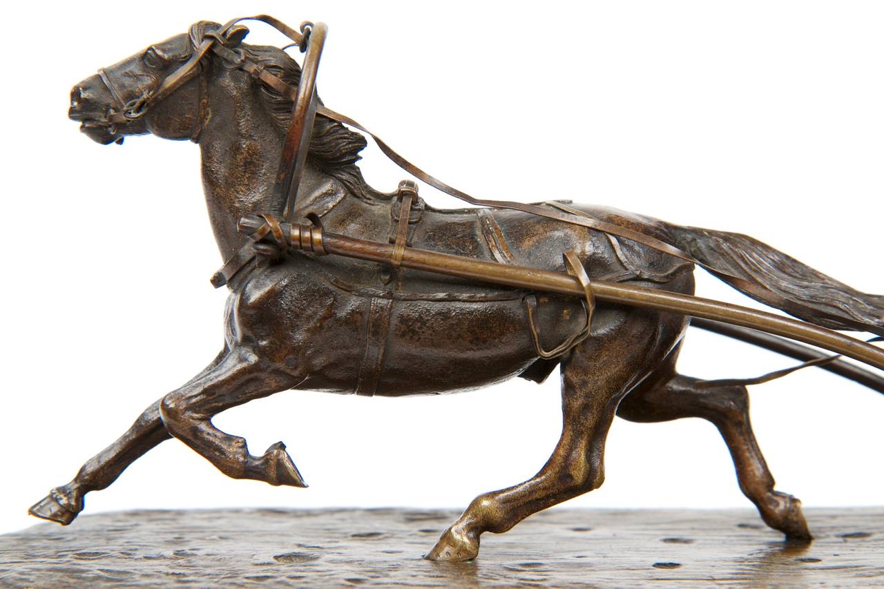 Russian Bronze Equestrian Sculpture Group after a Model by Yakovlevich Grachev c. 1880