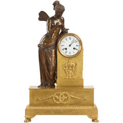 19th Century French Napoleon III Bronze Antique Mantel Clock of Psyche 3