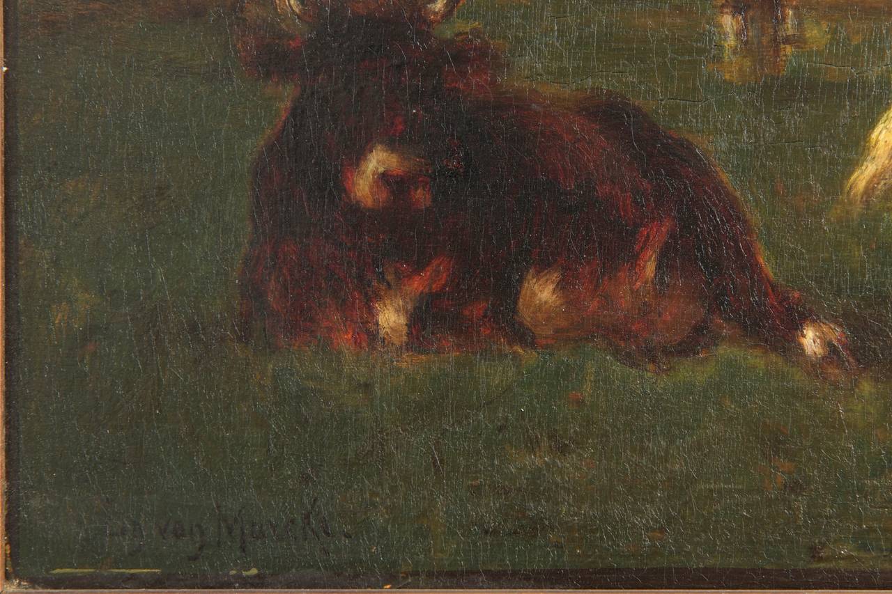 french painter of cows in the pasture