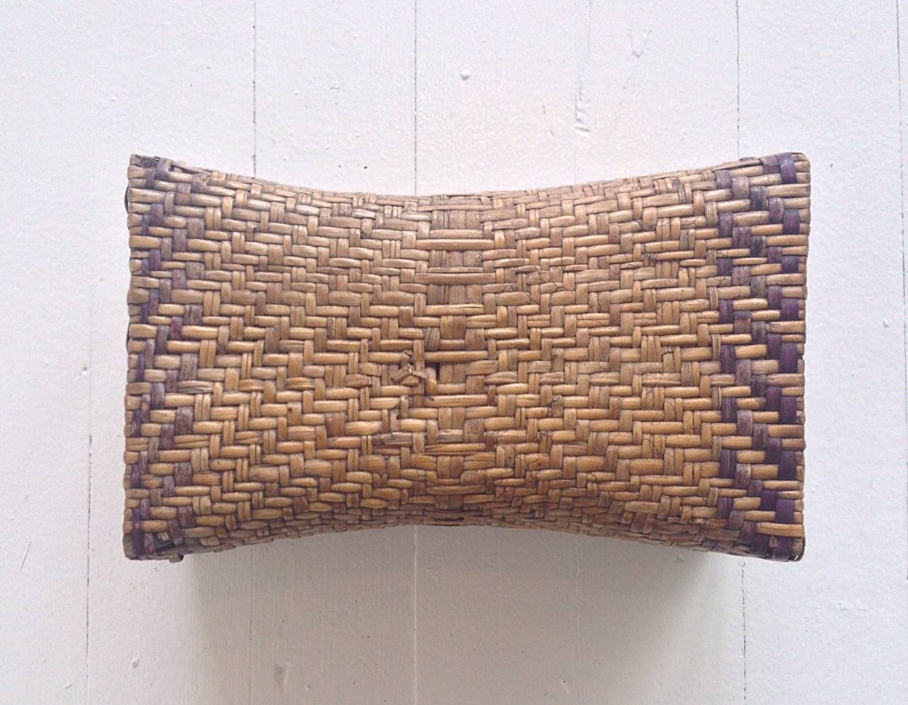 Woven Chinese Pillow 19th Century For Sale