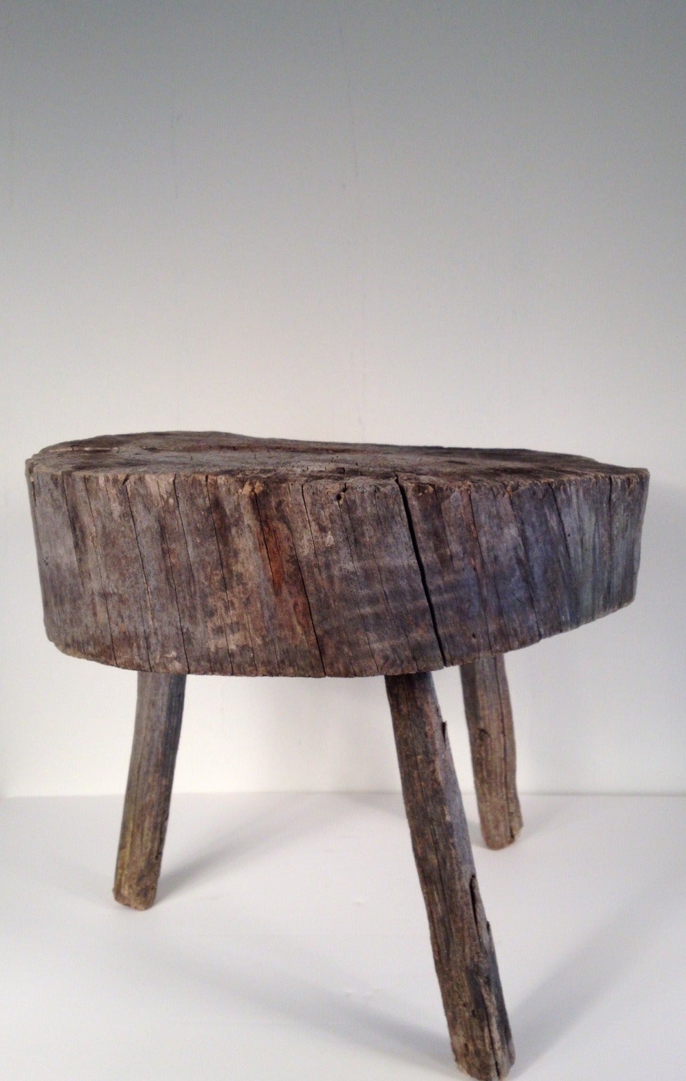 Early 20th Century Weathered Low Side Table