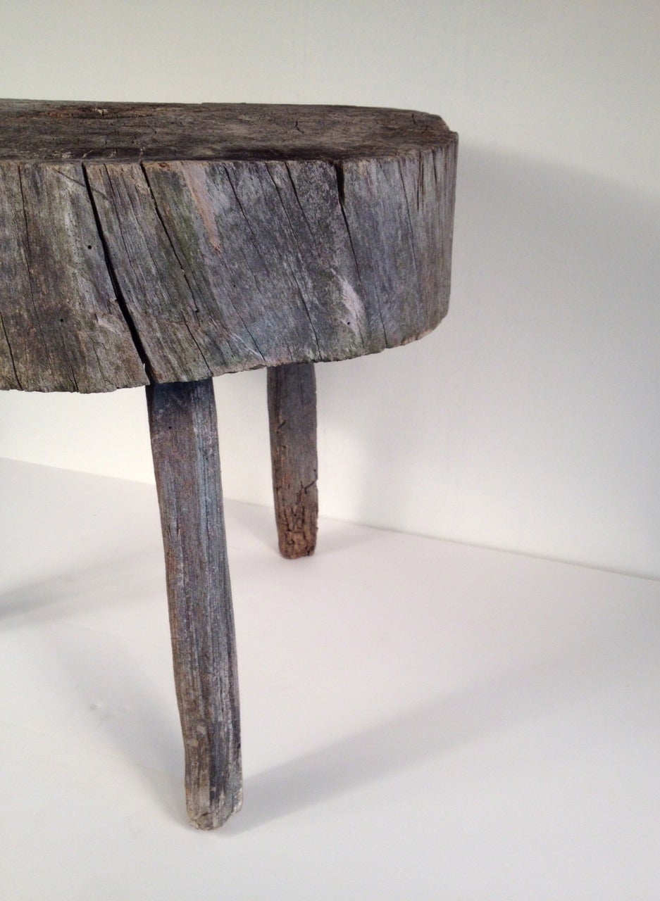 American Weathered Low Side Table