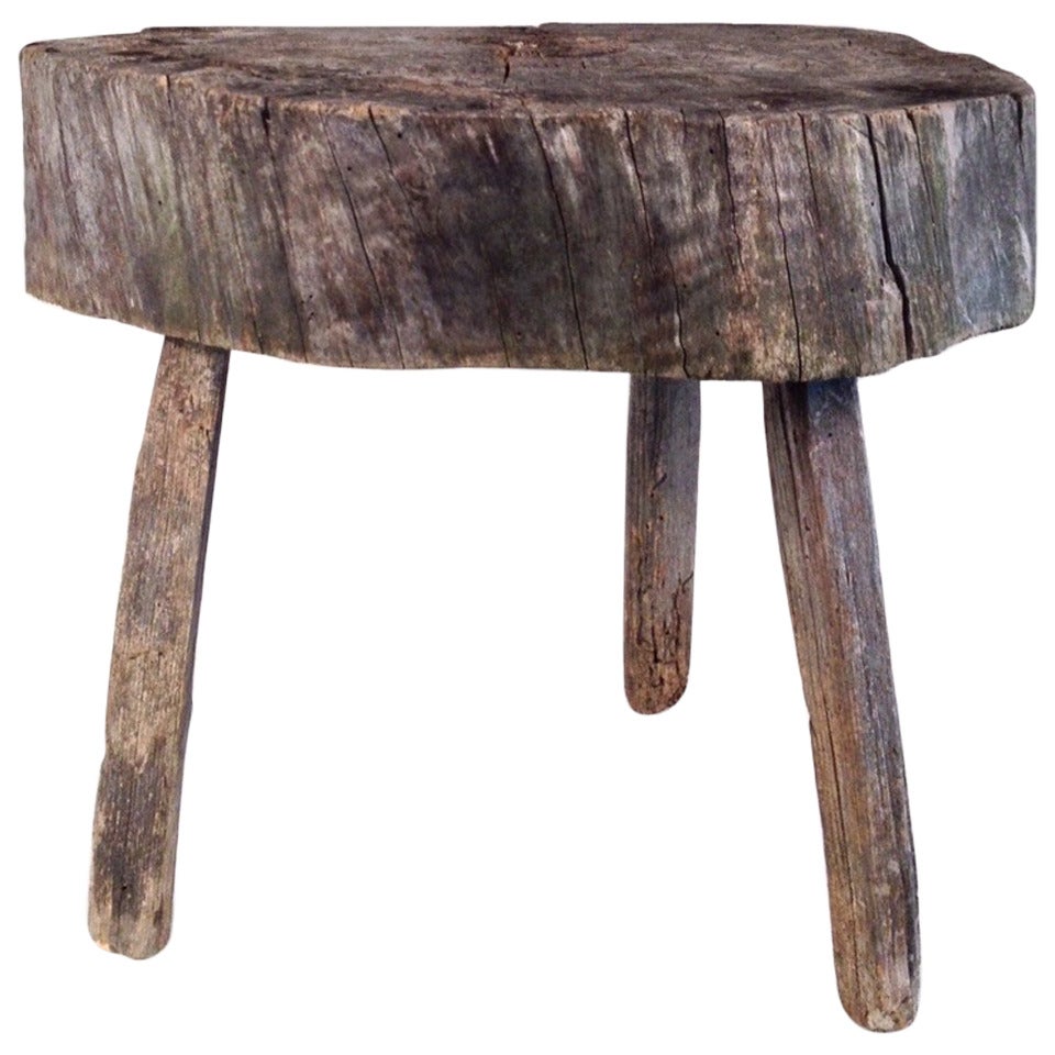 Weathered Low Side Table
