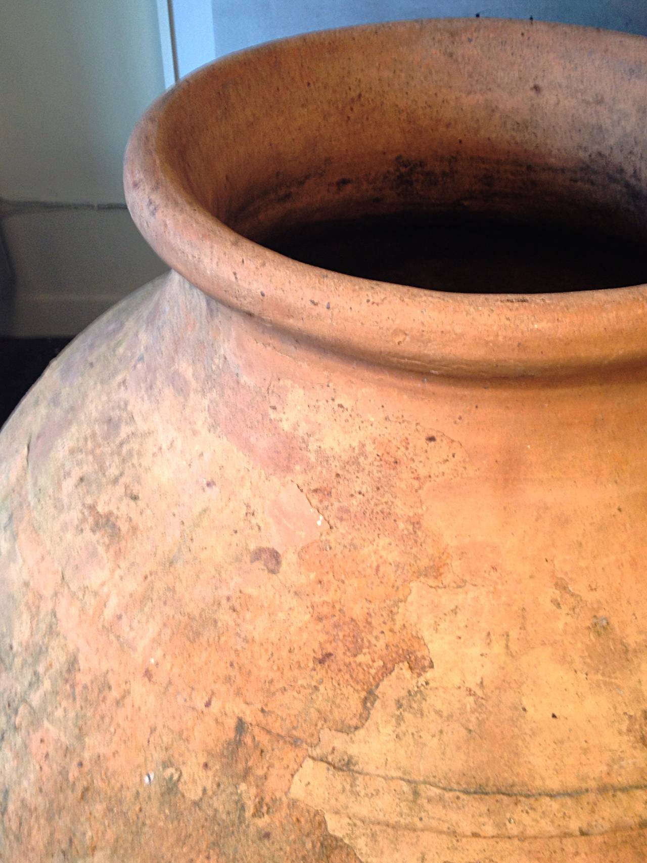 Monumental Olive Oil Jar, Greece, 18th Century In Good Condition For Sale In By Appointment Only, Ontario