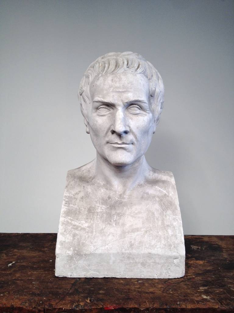 19th Century French Plaster Bust