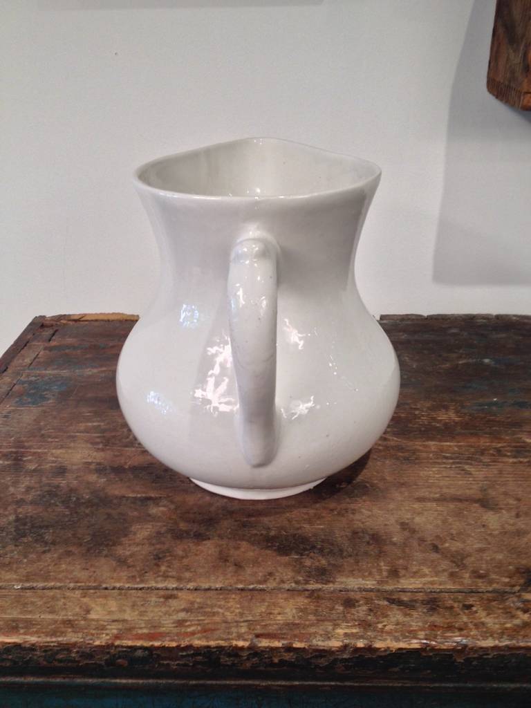 Canadian Large Ironstone Vitrified Pitcher For Sale
