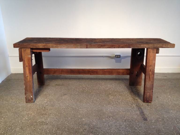 Wood 19th Century Work Bench For Sale