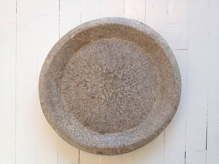 18th Century Large Solid Marble, Stone Platter or Bowl