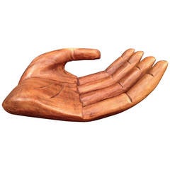 Carved Wood Hand Sculpture
