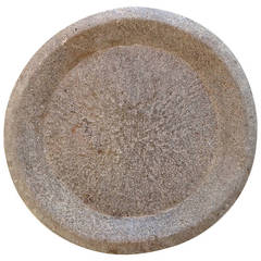 Antique 18th Century Large Solid Marble, Stone Platter or Bowl