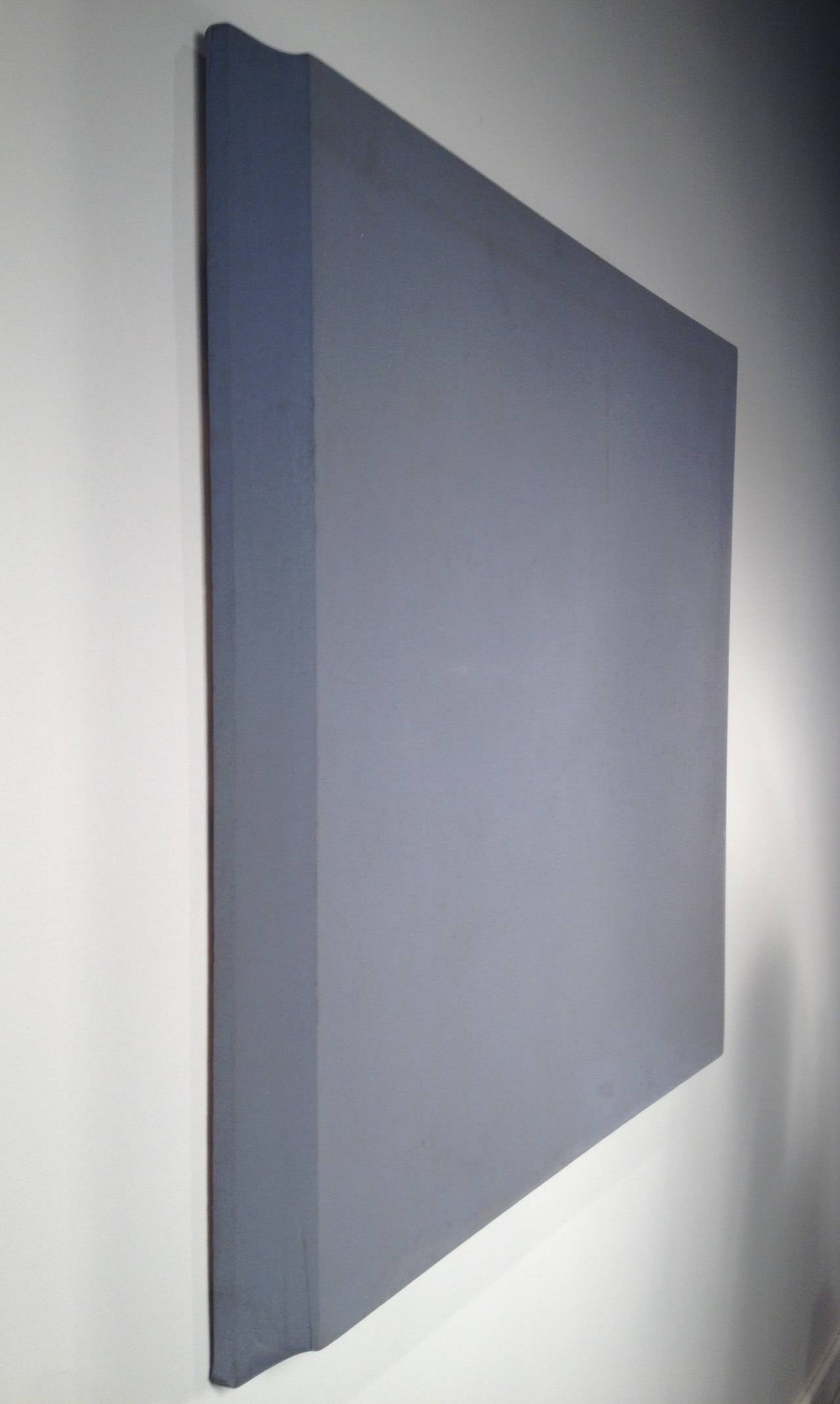Minimalist Grey Oil Painting on Canvas, 1967 In Good Condition For Sale In By Appointment Only, Ontario