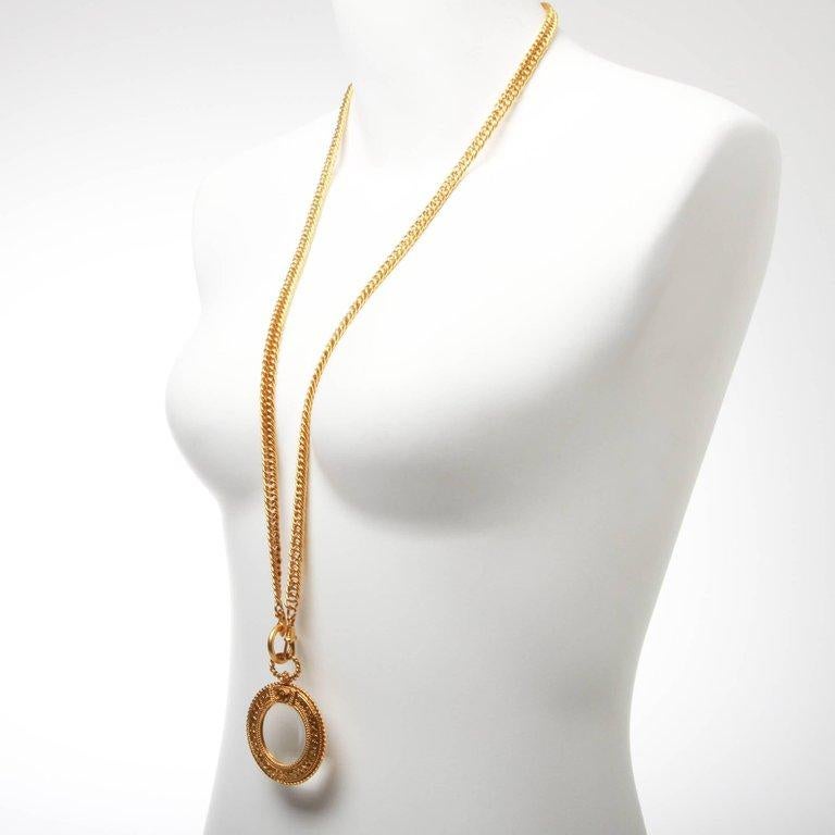 Women's or Men's Vintage Chanel Loupe Necklace