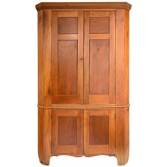 19th Century American Corner Cupboard