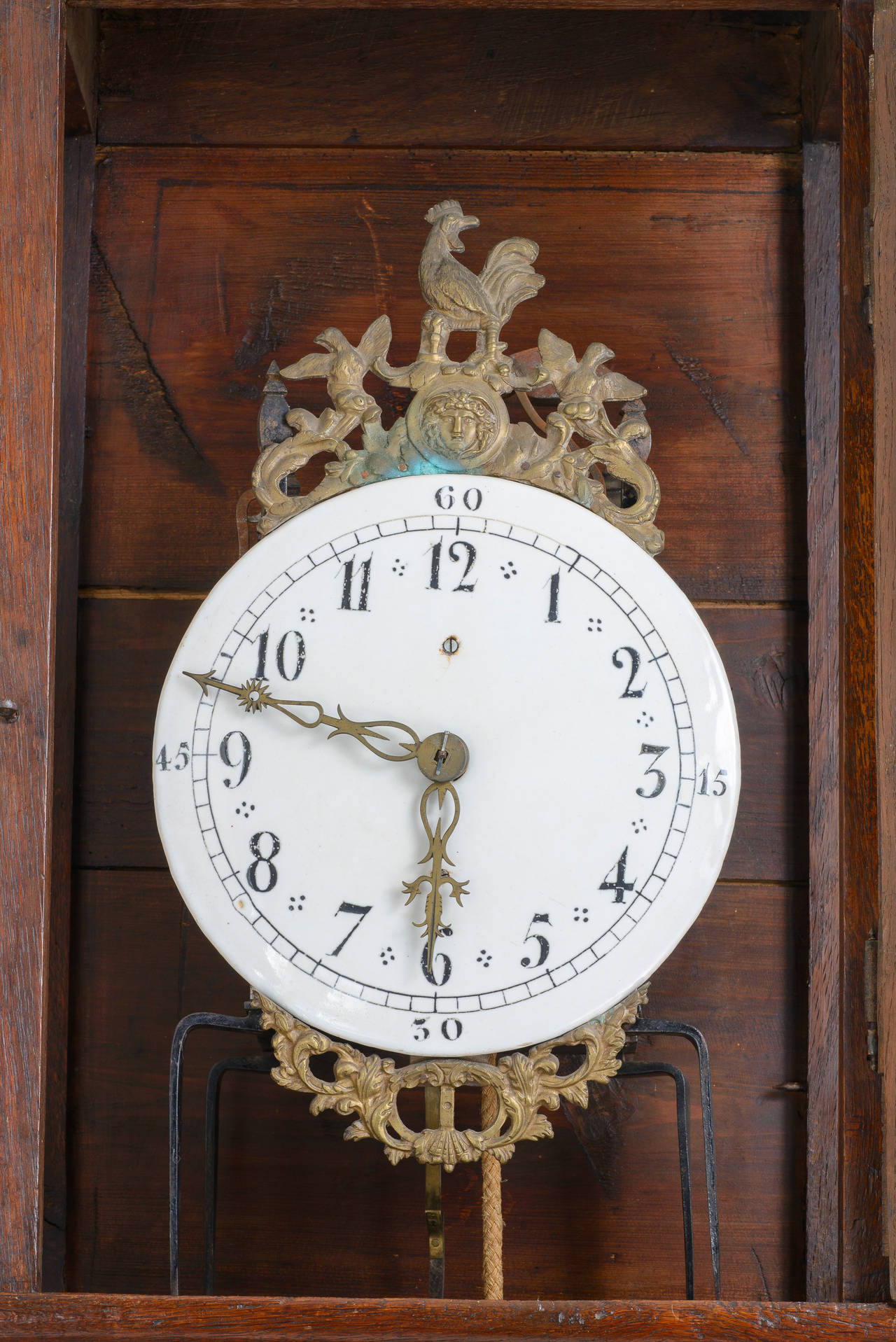 18th Century French Morbier Clock from Alsace For Sale at 1stdibs