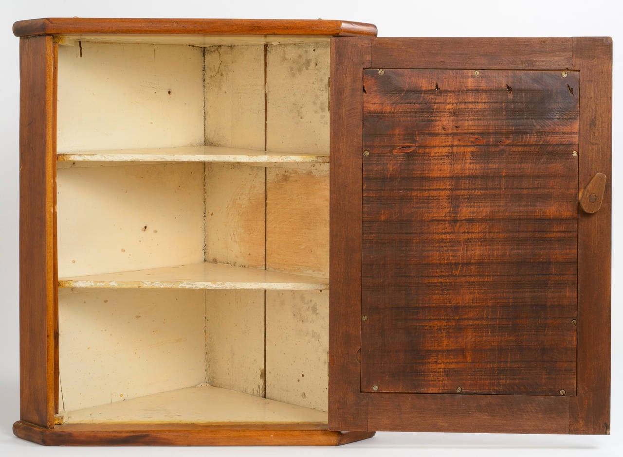 19th Century American Hanging Corner Cabinet